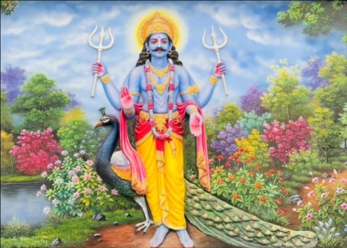 Shani Dev’s Vehicle – The Peacock